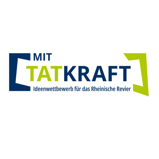 Öffnet die Seite 'Ideen für das Rheinische Revier? Jetzt informieren und mitmachen!' Logo "Mit TatKraft"