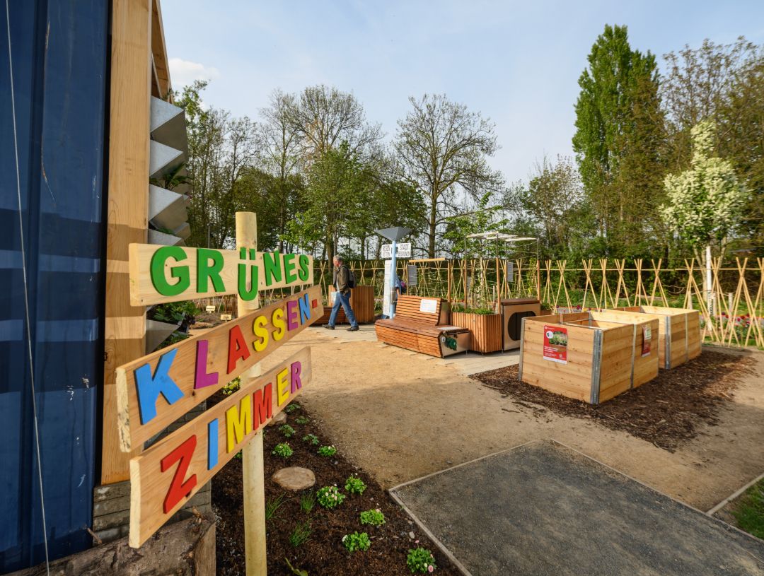 Gr&uuml;nes Klassenzimmer auf der Landesgartenschau Neuss